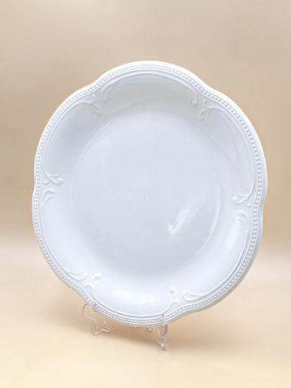 Блюдо круглое 30 см. набор 3 шт. "White Ornaments"