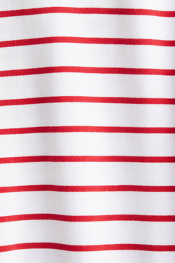 H&M Толстовка с круглым вырезом, белый/красный