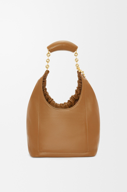 Loewe Маленькая сумка-мешок Squeeze из мягкой кожи ягненка наппа, светло-коричневый