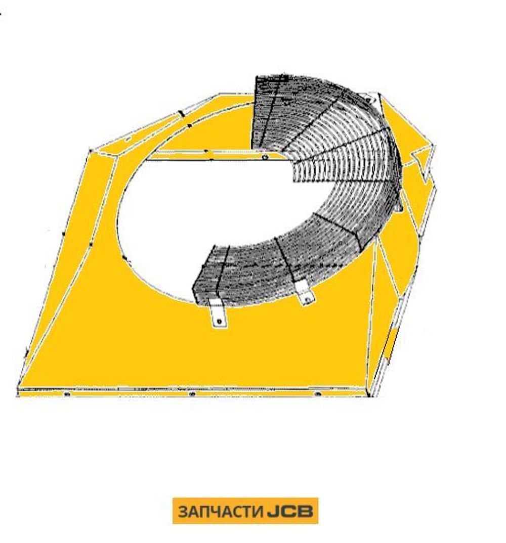 Диффузор радиатора JCB 229/01121