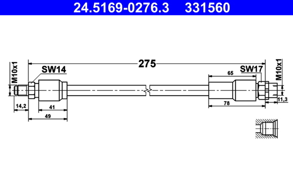 ATE - 24516902763-ATE - Brake Hose