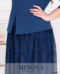 Платье 344-синий Minova