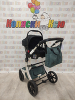 Коляска трансформер Farfello Aimile Original New Silver Вечнозеленый