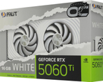 Видеокарта Palit NVIDIA  GeForce RTX 5060TI PA-RTX5060TI WHITE OC 16ГБ White, GDDR7, OC,  Ret [ne7506tu19t1-gb2061m]