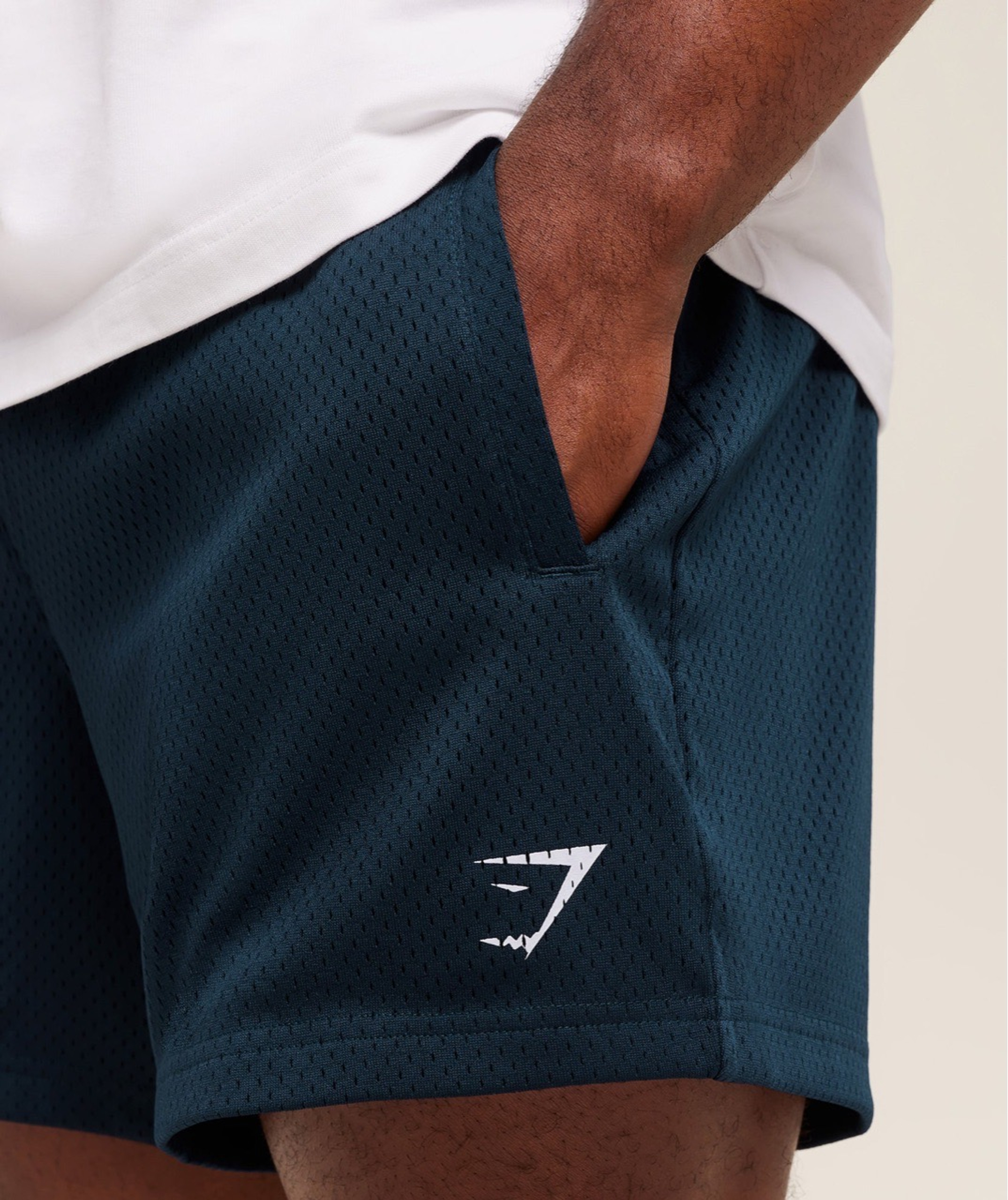Шорты GYMSHARK Lifting 5" Mesh Shorts Navy