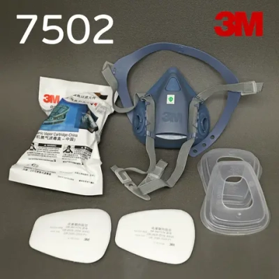 Полумаска средняя из силиконосодержащих материалов (комплект) (7502) "3М"