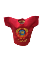 Рубашечка на бутылку сувенирная вышитая