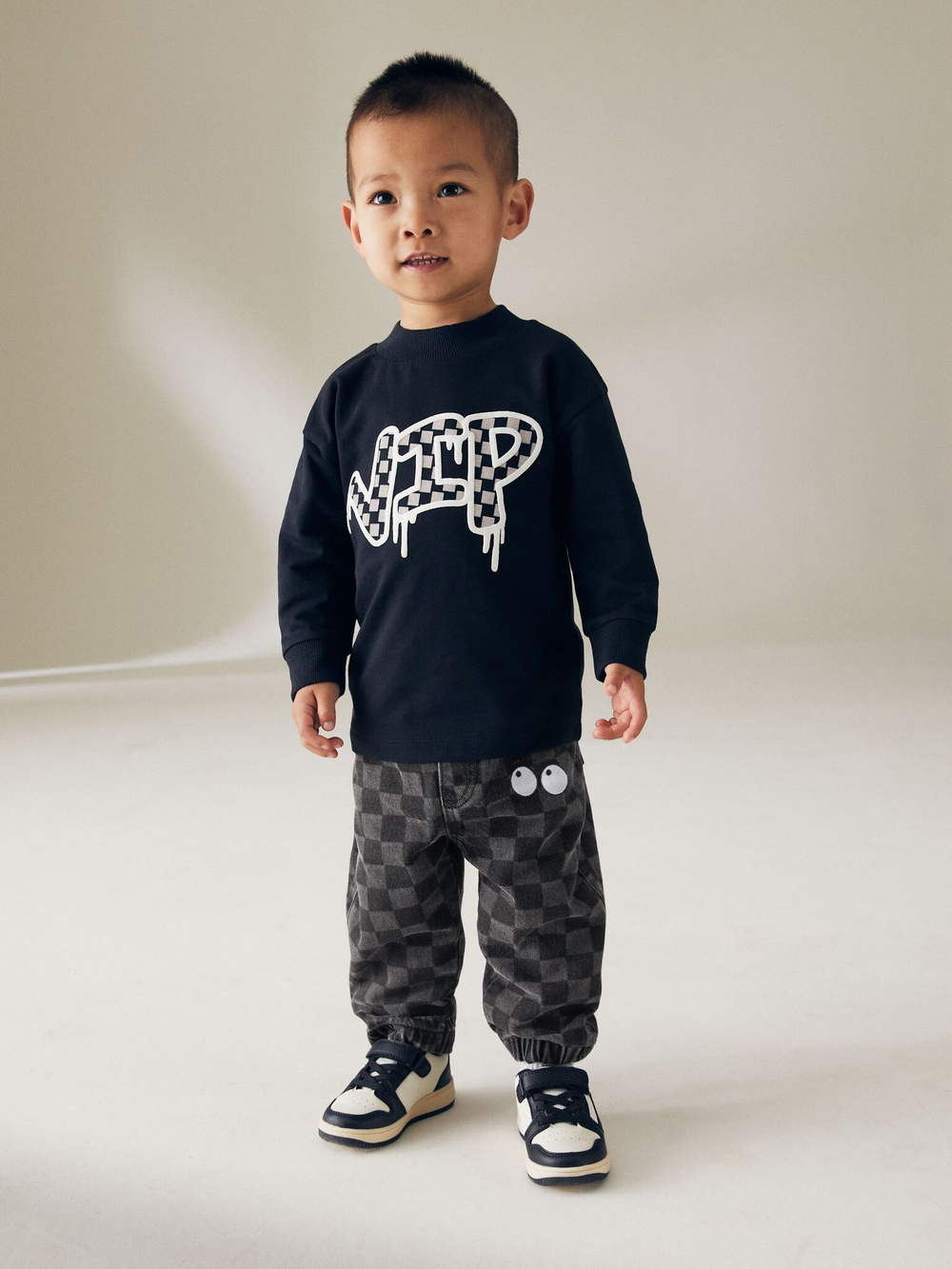 Джинсы для мальчика Next 207-288, Черный, Темно-серый