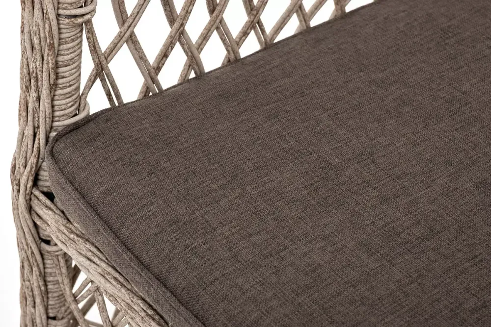 "Эспрессо-80 L" обеденная группа плетеная, цвет бежевый