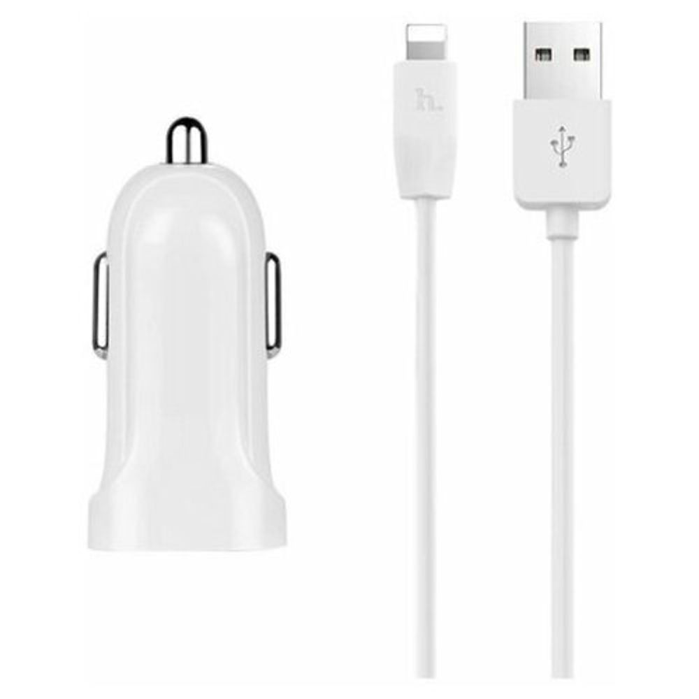 АЗУ с кабелем lightning 1USB 2.1A white Maverick