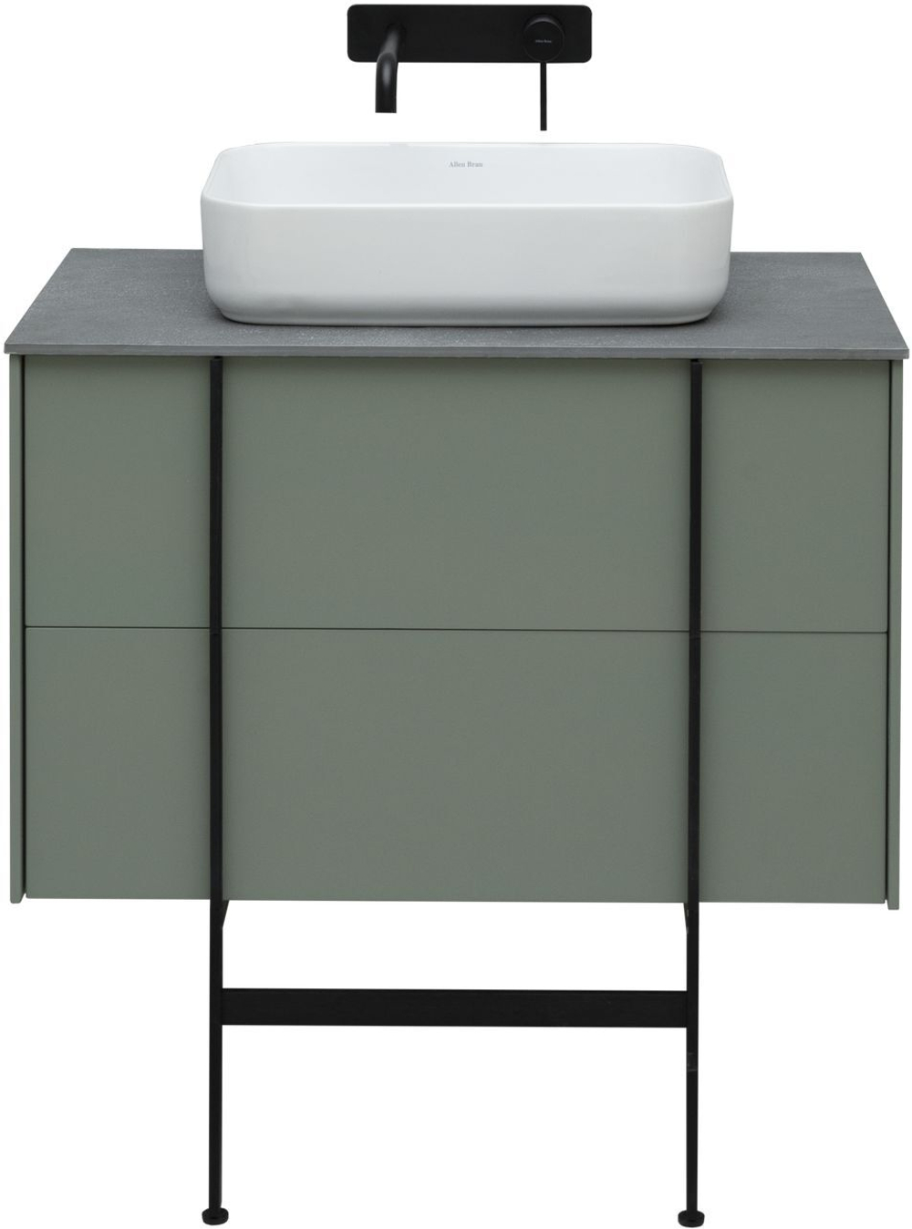 Тумба с раковиной Allen Brau Reality 1.32005.CGM 80 cement grey matt