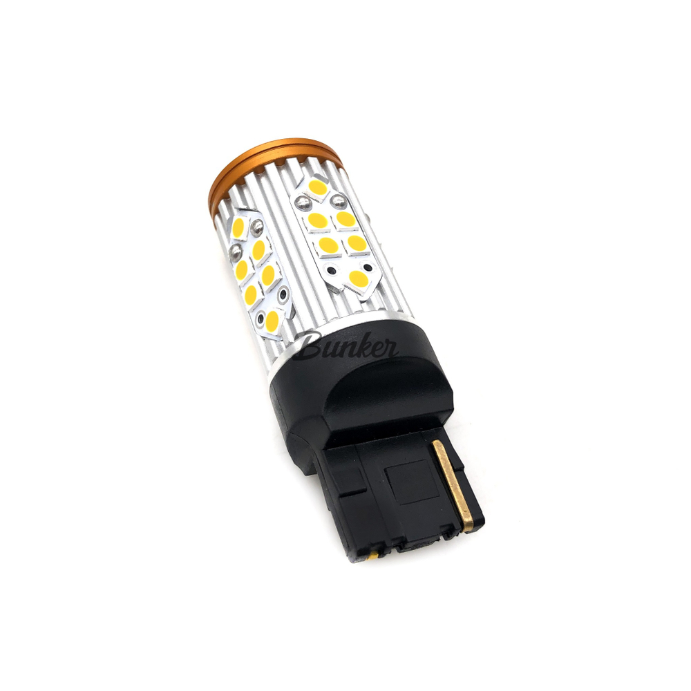 Светодиодная автомобильная LED лампа TaKiMi Special Amber W21W CANBUS 12V Неполярная