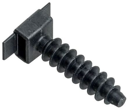 База дюбельная БД 30х10 под хомут черн. (уп.100шт) IEK UHP32-30-10-100-K02