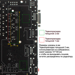 Радиатор VRM GIGABYTE B550M и A520M DS3H, B550M и A520M AORUS ELITE, B550M K