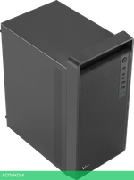 Корпус AeroCool CS-109-S-BK-v1 без БП черный (ACCS-PC17013.11)