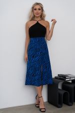 Юбка (черный/синий) Ю11-16/5 Nikol