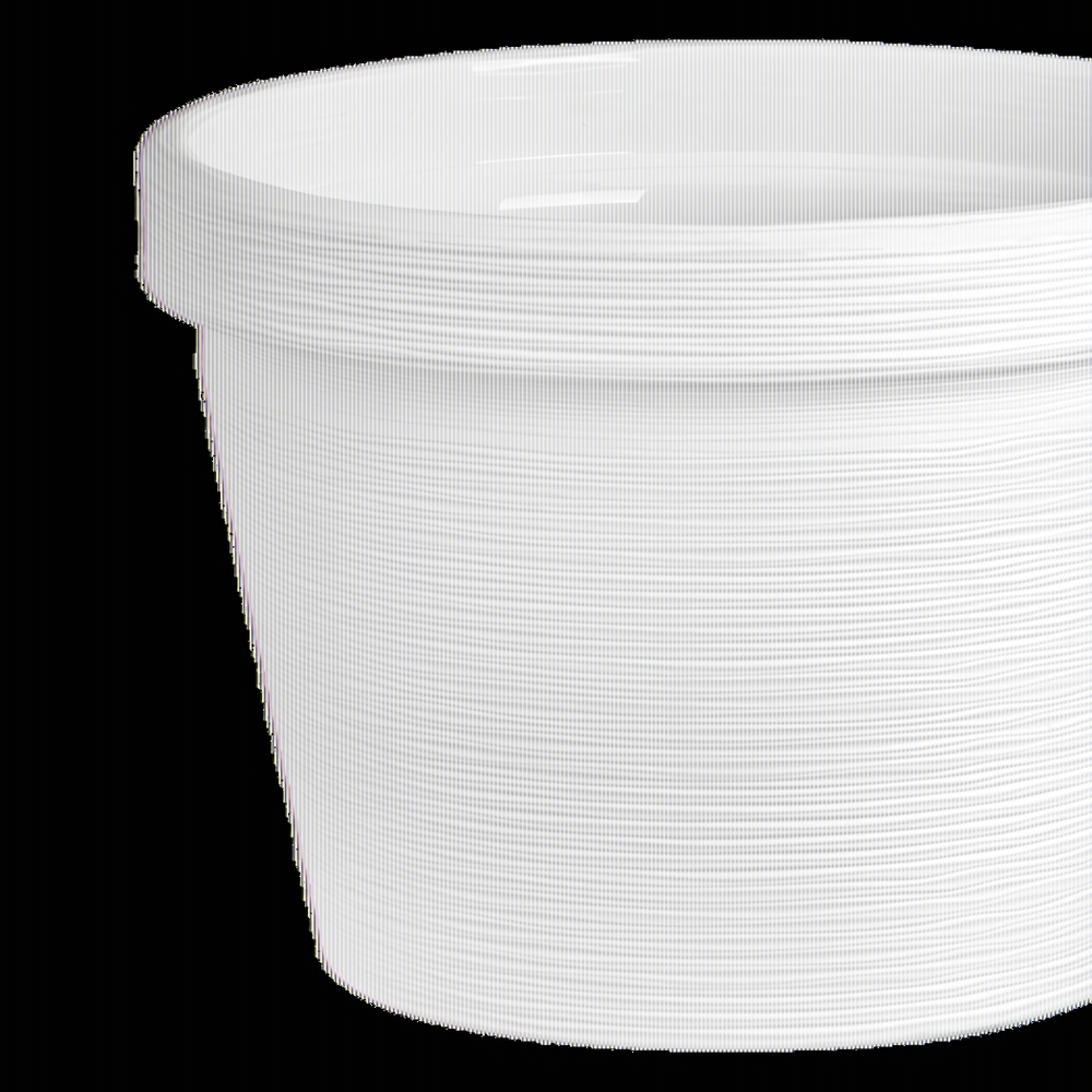 Кашпо для цветов пластиковое 2,35л d-16.5 см»Терра» Белый