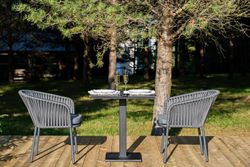 "Каффе" обеденная группа на 2 персоны, цвет "серый гранит"