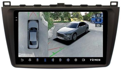 Магнитола для Mazda 6 GH 2007-2012 - Teyes CC3-2K-360 на Android 10, Быстрая, 2K QLED, CarPlay, 4G SIM-слот, 4 камеры в комплекте