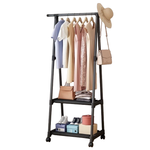 Напольная передвижная вешалка, треугольная стойка для одежды "Triangle Clothes Rack" 55х42х160см
