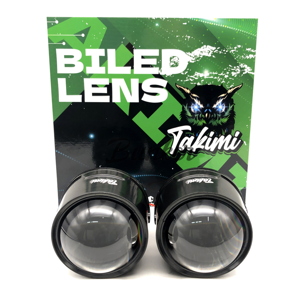 Светодиодные линзы Bi-Led модули для ПТФ Toyota TaKiMi GTR FOG 3.0" 6000K 12V