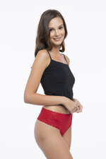 Трусики-стринги Bellie с высокой линией талии (Размер: XXL) (Цвет: телесный)