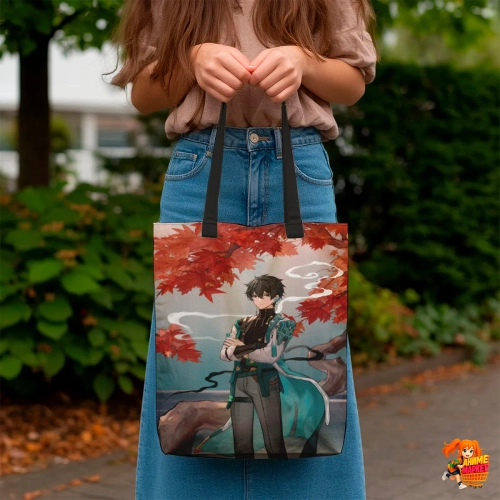 Сумка шоппер с принтом Honkai Star Rail