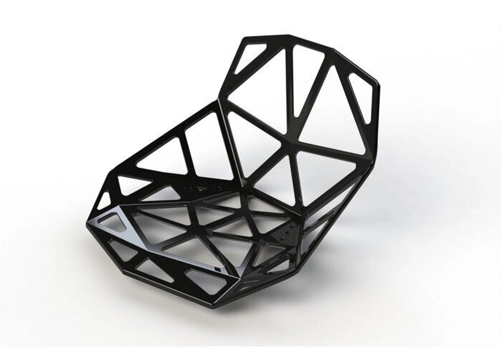 Сидение для стульев непрозрачное, цвет черный