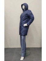 Пальто с капюшоном демисезонное