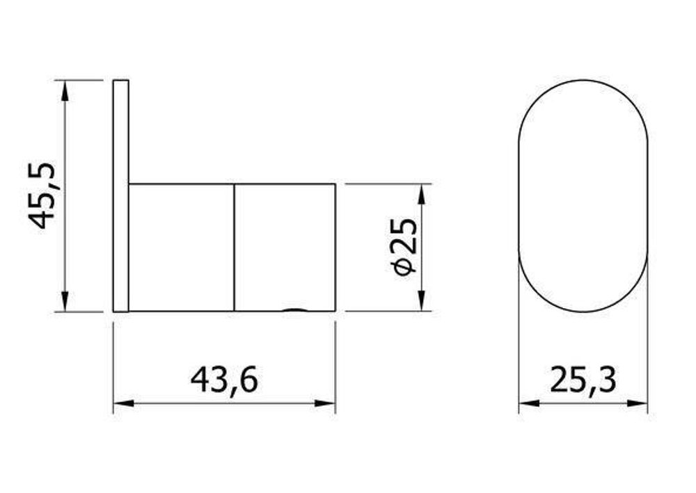 Крючок для ванны нерж. сталь VERONA 16871.G золото