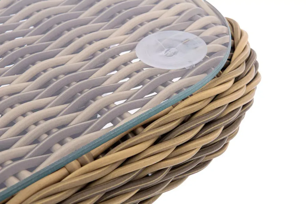 "Прованс" столик журнальный из ротанга, цвет соломенный