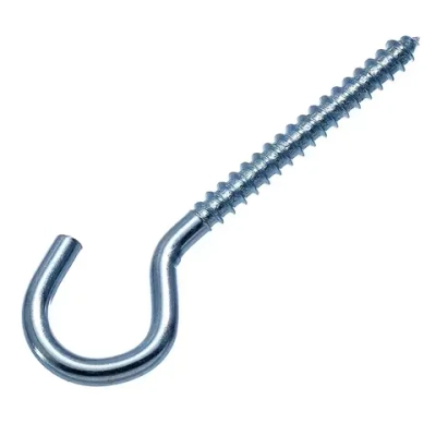 Шурупы-крючки Стройметиз 8х80, сталь, покрытие - цинк, 2 шт.
