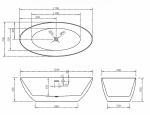 Ванна акриловая ABBER AB9374-1.7 170х80