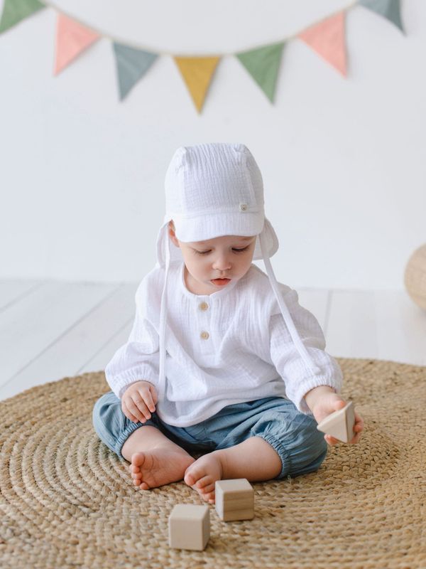 Панама муслиновая с козырьком 