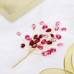 Ветка декоративная «Сказочные переливы» 23 см, Розовый/Рубин