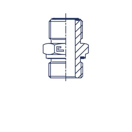 Штуцер FH ORFS 11/16 - 14x1.5