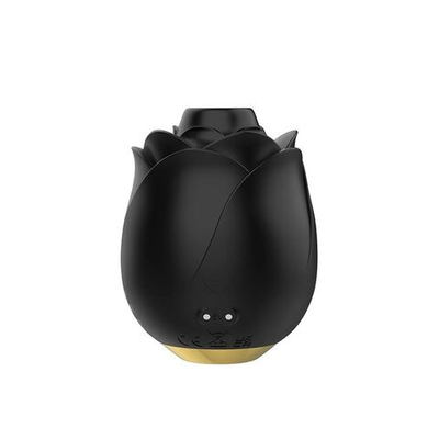 Черный клиторальный стимулятор Black Rose Silicone Clitoral Suction (Цвет: черный)