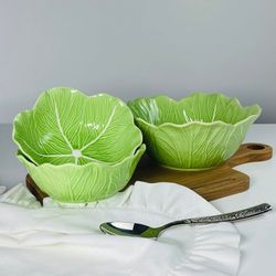 Lenardi 232-036 Набор из 3 салатников 21/16см КАПУСТА в под.уп.(х8)Фарфор