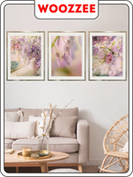 Набор постеров "Розовый букет" 3шт.