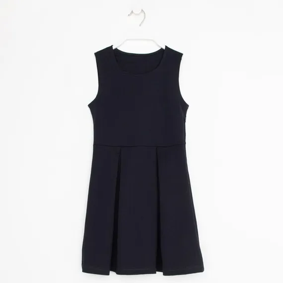 Сарафан для девочки, цвет синий, рост 122 см