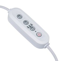 UST-E32 WHITE 2M Таймер с вилкой и разъемом L.N для фито светильника. 220В. 150Вт. Провод 2 метра. ТМ Uniel