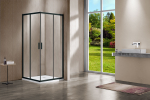 Душевой уголок Garda VSS-1G1012CLB, 1200*1000, черный, стекло прозрачное