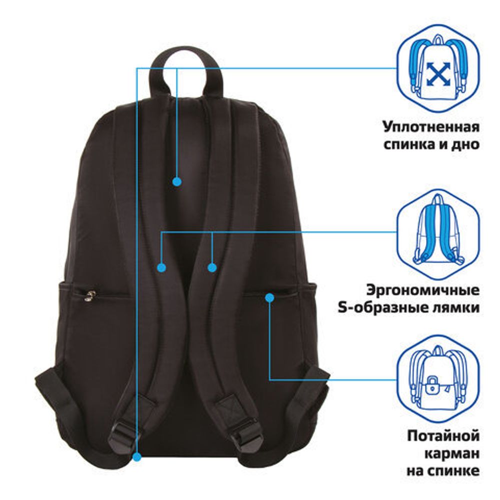 Рюкзак BRAUBERG FASHION CITY, универсальный, "Friendly cats", 44х31х16 см, 229965