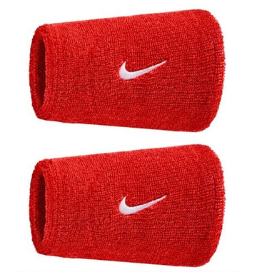 Теннисные напульсники Nike Swoosh Double-Wide 2P - university red/white