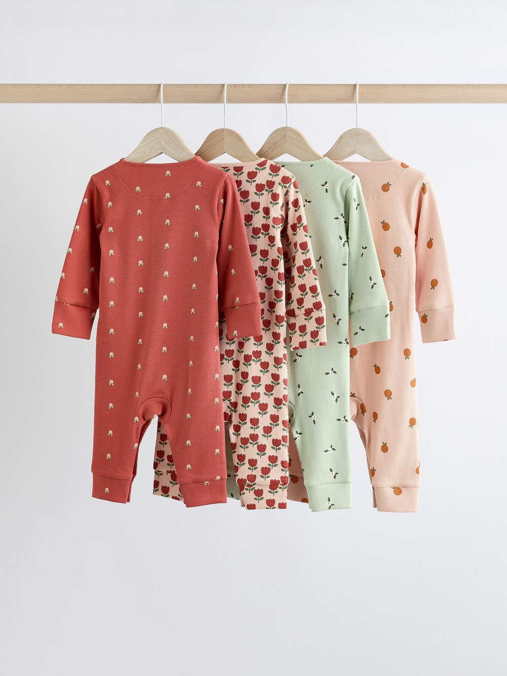 Комбинезон / Cлип для малышей Next B42-918, 4 шт., Зеленый, Красный