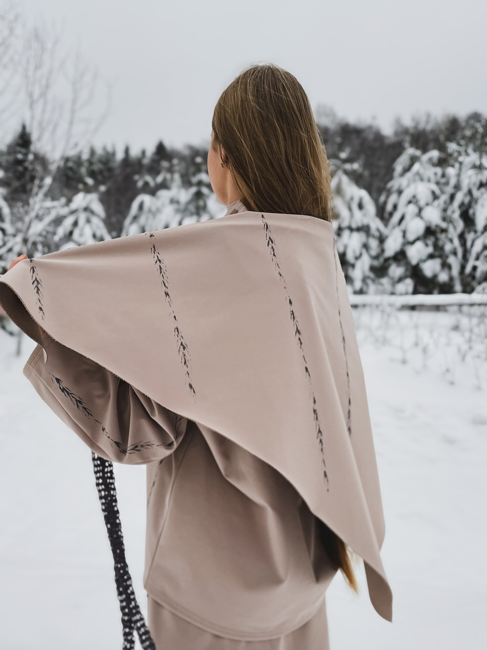 Платок Колосья