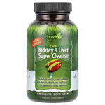 Irwin Naturals, 2 in 1 Kidney & Liver Super Cleanse, 60 желатиновых капсул