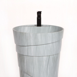 Раковина напольная из Андезита Pedestal Blue Spiral AN-03217 (45*45*90 см)