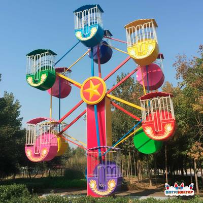 Колесо обозрения «Небосвод» двустороннее  — 8 м, 12 кабин, до 24 человек