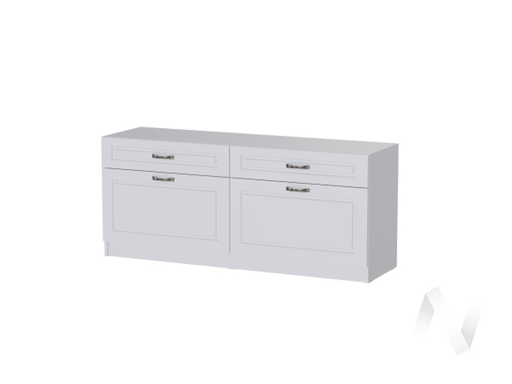 Тумба ТВ Гостиная Апполия (белый/белый дуб)